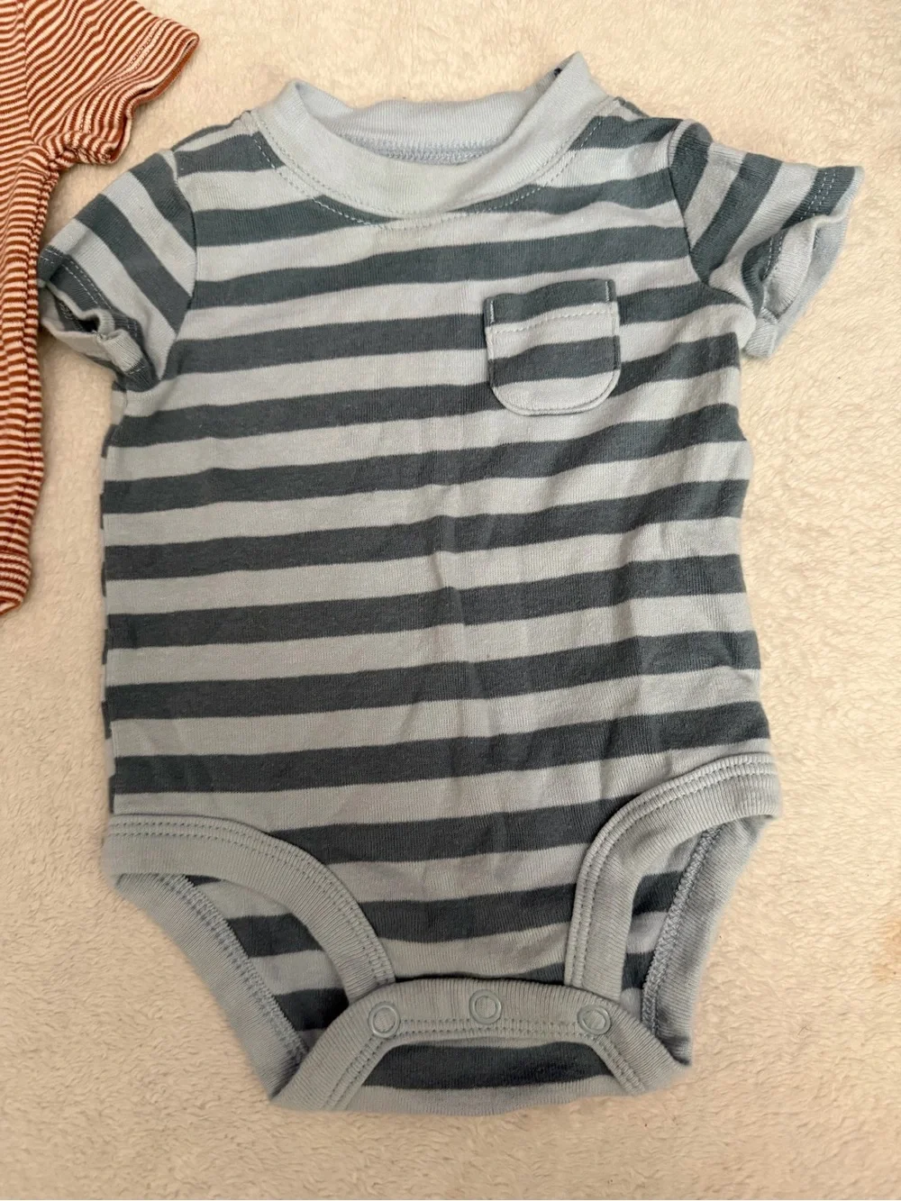 Striped Carter’s Cotton Baby Onesie Set